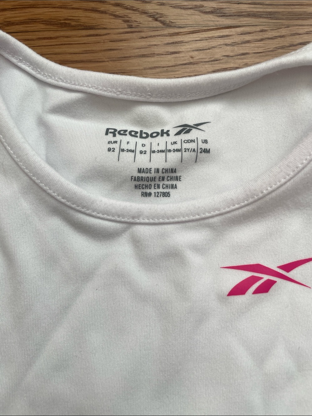 Nike Kids White Tennis Top and Skort Set & Reebok Dress- Pink and Teal Accents - Picture 3 of 8